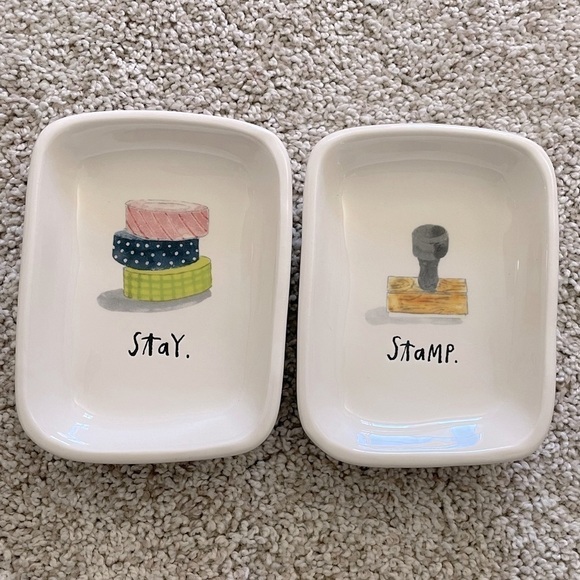 Rae Dunn Other - Rae Dunn office supply organizer dish home decor stay and stamp